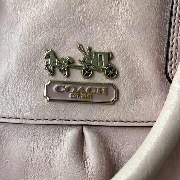 Limited edition Coach Madison bag soft leather shoulder bag blush pink - Picture 2 of 8
